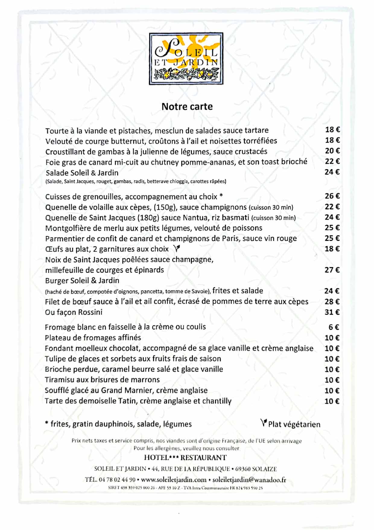 carte automne 2025