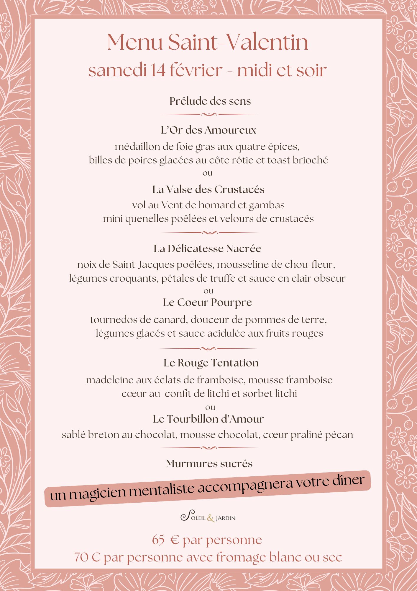 Saint Valentin 2026 magicien